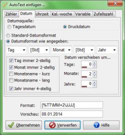 Heyer's Etiketten-Studio Pro - AutoText-Felder
