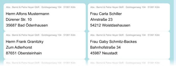 Zum Vergrößern anklicken! Heyer's Etiketten-Studio Pro - Seriendruck