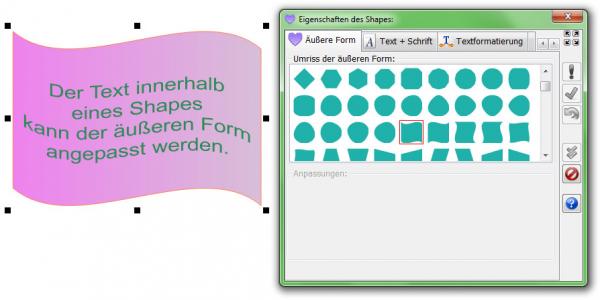 Heyer's Visitenkarten - Shapefeld